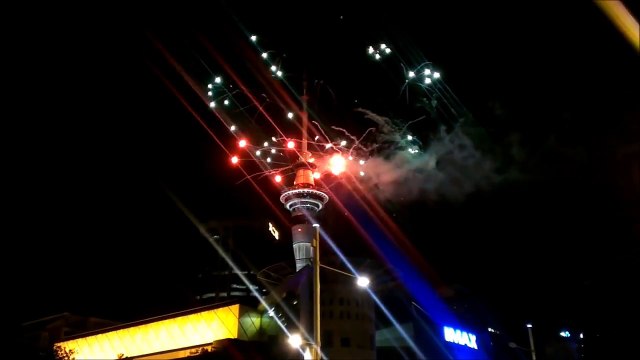 New Year's Eve Fireworks 2017 Auckland, New Zealand