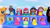 Learn Colors Disney Princesses Pop Up Pals Toy Surprises Elsa Tiana Belle Ariel jasmine
