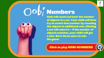 Numbers With Oobi - Kid Games - Number Games