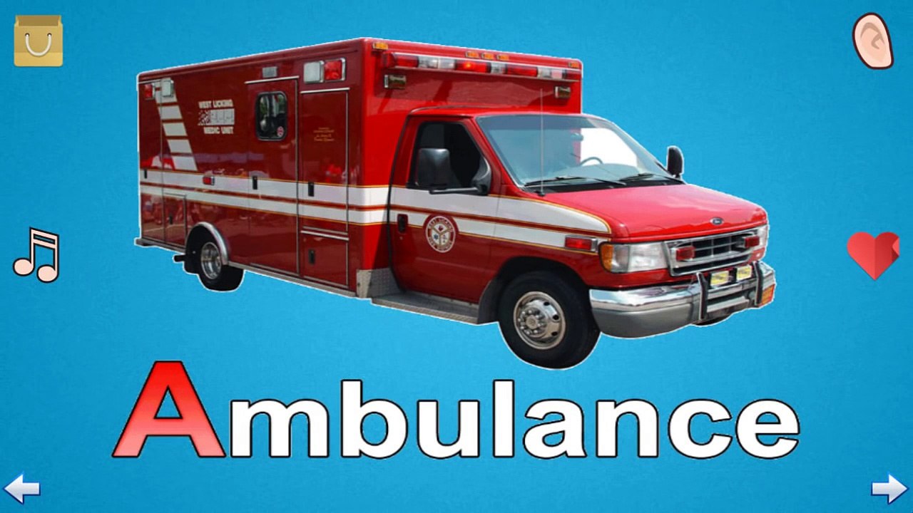 Cars and Trucks / Real sounds! / Transportation sounds / names and sounds of vehicles