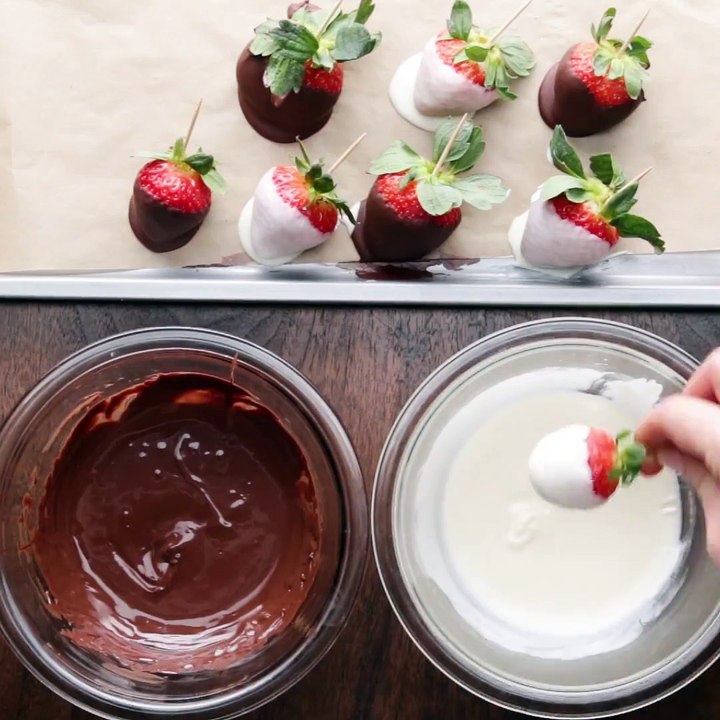Homemade Chocolate-Covered Strawberries 4 Ways
