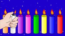 Colors Candles Teaching English Colors - Learn Colors With Colorful Candles