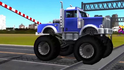 Video herunterladen: Police Cars Cartoons for Children | Monster Trucks Crushing Cars | Police Cars Chasing Monster Truck