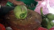 Coconut cuting & parcel new method   Whtasapp video   Amazing Video
