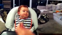 COMEDY VIDEOS _ FUNNU BABIES - Dad surprised baby-Ey7BGveKDv8