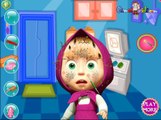Masha and the Bear Games - Masha Facial Spa - Games for Little Kids 2016 HD
