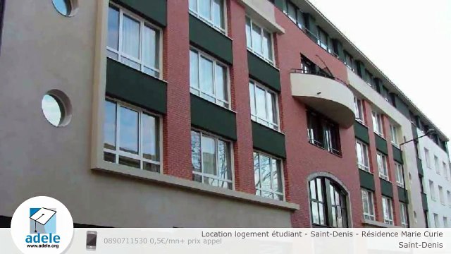 Location logement étudiant - Saint-Denis - Résidence Marie Curie