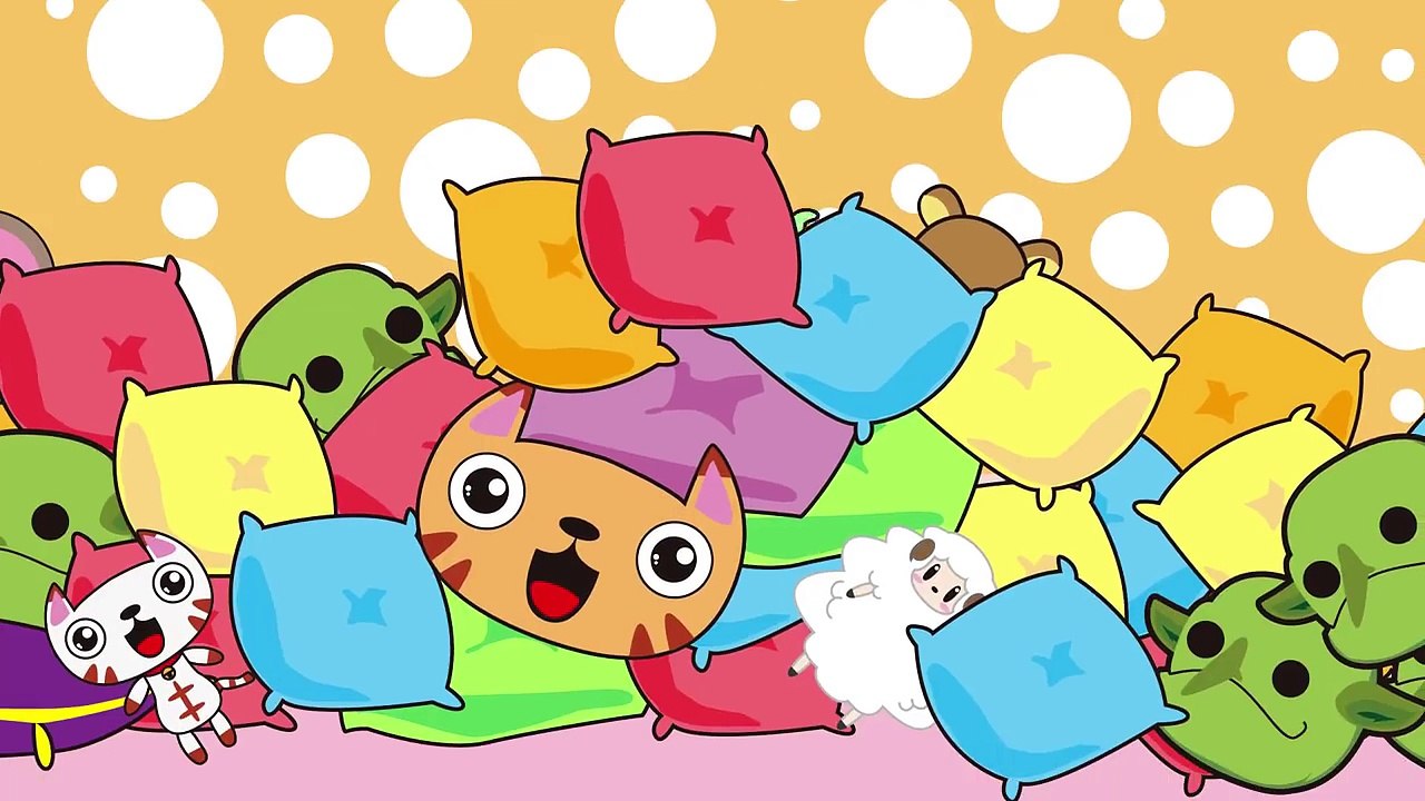 Five Little Babies Jumping On The Bed Monsters | Nursery Rhyme | Kids Songs | Baby Puff Puff