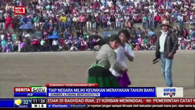 Cara Unik Warga di Dunia Rayakan Tahun Baru