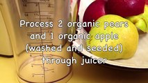 How to Make a Healthy Pear, Apple and Lemon Juice (HD)