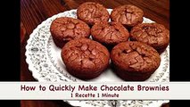 How to Quickly Make Chocolate Brownies (HD)