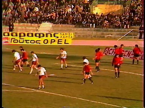 17η ΑΕΛ-Απόλλων Καλαμαριάς 1-0 1985-86 ΕΡΤ1