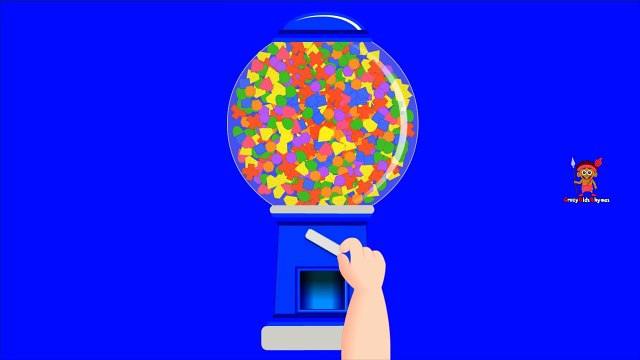 Shapes for Children to Learn with Gumball Machine - Shapes for Kids to Learn - Kids Learning Videos