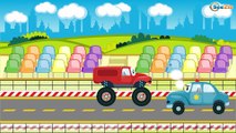 Akıllı arabalar | Polis arabası ve İtfaiye kamyonu | Eğitici Çizgi Film | Animasyon video