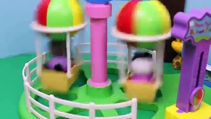 Peppa Pig Amusement Park and George Pig Dinosaur Ride Nickelodeon DisneyCarToys Julius Jr
