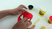 ♥ Play-Doh Spider-Man Superhero Head Spiderman Plasticine Creation