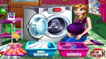 Disney Frozen Games - Pregnant Anna Laundry Day - Baby Videos Games For Girls
