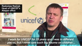 'All children' in Syria's Aleppo suffering trauma - UNICEF-wsoTXY4ETMg