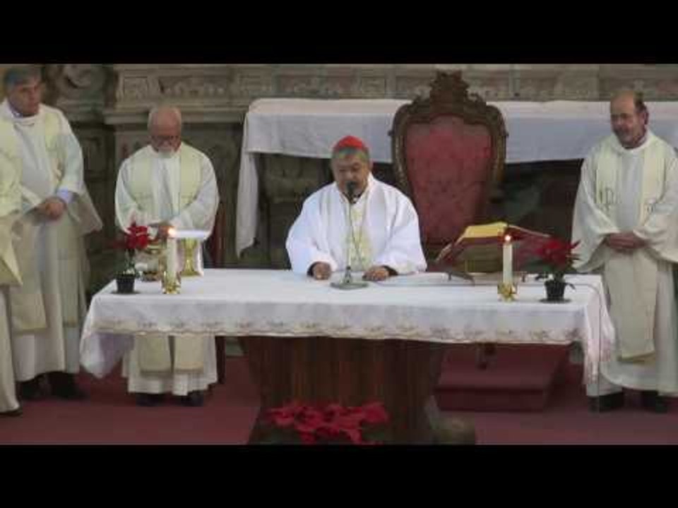 Napoli - La celebrazione della messa nel carcere di Poggioreale (31.12.16)