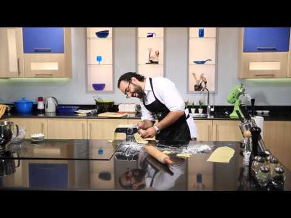 عجينة المكرونة - رافيولى المشروم و السبانخ - ور...