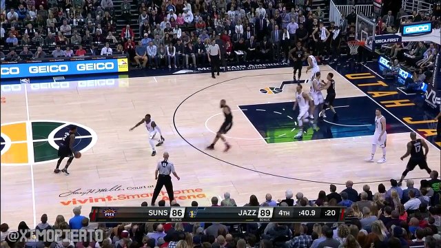 Rudy Gobert & Devin Booker Scuffle Suns vs Jazz December 31, 2016 2016-17 NBA Season