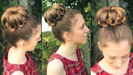 Knotted Loop Bun Updo | Braidsandstyles12