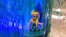 Disneys Frozen Ice Palace Lights Up - Elsa and Olaf Play Hide and Seek, Let it Go Palace