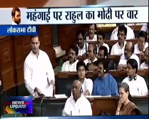 Rahul gandhi attack on pm modi in parliament ...!!