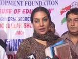 Shabana: 'If India has to progress education of girl child is a MUST!'