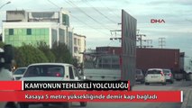 Kamyonetin tehlikeli yolculuğu