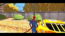 Spiderman & Yellow Hulk Having Fun - Disney Pixar Cars Lightning McQueen Colors Nursery Rhymes