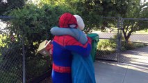 Spiderman Grows Four Arms! Eats Fly Bug Prank - Fun Superhero Kids In Real Life In 4K