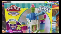 Play Doh Sweet Shoppe Perfect Twist Ice Cream Dessert Playset Toy with Play Doh Plus