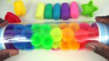 Glitter Play Doh Fruits Molds DIY Modelling Clay Learn Colors Fun And Creative For Kids