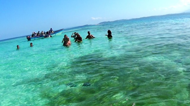 Cayo Arena piscina natural Punta Rucia provincia Puerto Plata region norte Republica Dominicana.