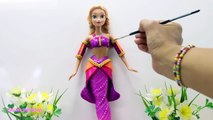Play Doh Dresses Disney Princesses Elsa Anna Rapunzel Belle Aurora Ariel MERMAIDS