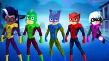 Pj Masks Spiderman Finger Family Song PJ Masks Turns Coloring Spiderman Finger Family Nursery Rhymes