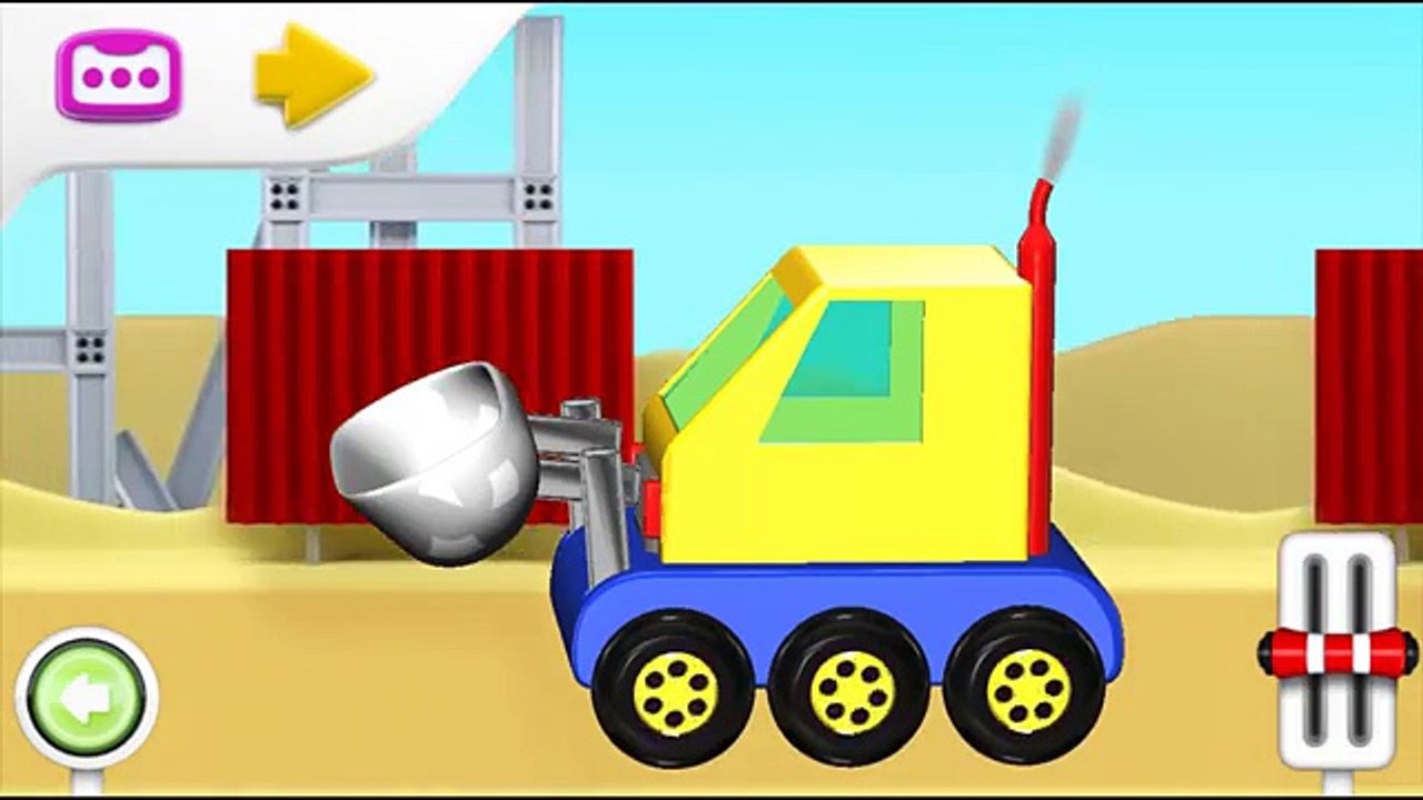 Learning Machines for Kids, Excavator, Cement Mixer, Robot