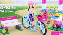 Barbie Mega Bloks Fab Park Barbie Doll Lego Barbie Bike Juguetes Toy Videos
