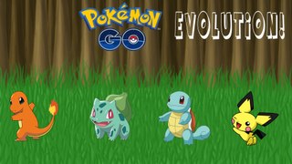 POKEMON GO Evolution Speed Coloring | Charmander, Bulbasaur, Squirtle, Pichu