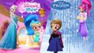 Shimmer and Shine Transforms Into Disney Frozen Elsa and Princess Anna Coloring Book Videos For Kids