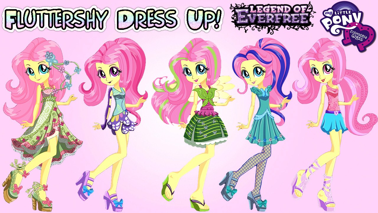 My Little Pony Equestria Girls Legend of Everfree FLUTTERSHY Dress Up Game  - video Dailymotion
