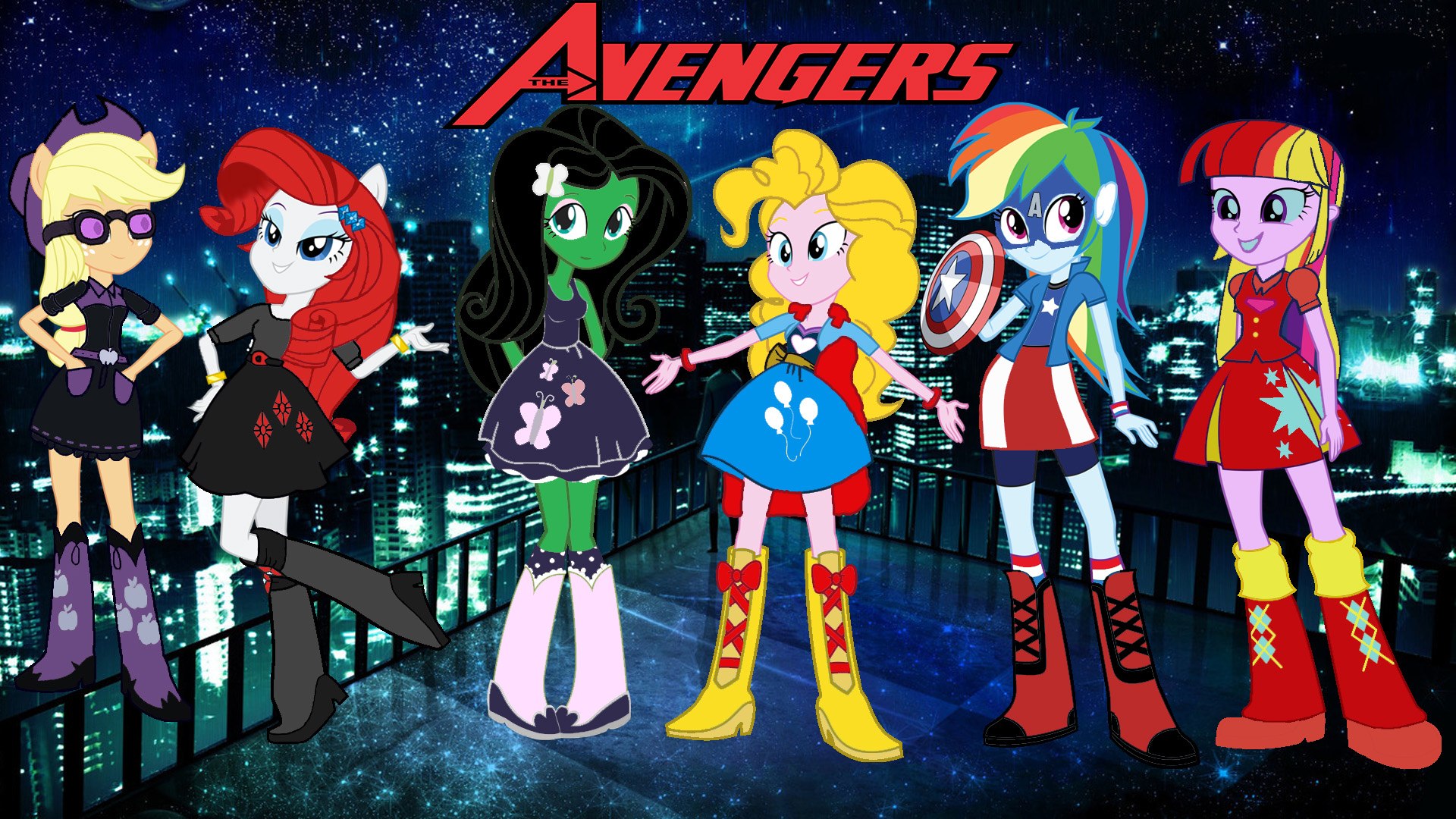 My Little Pony Equestria Girls Transform Into The Avengers | Coloring Book  Videos For Kids - video Dailymotion