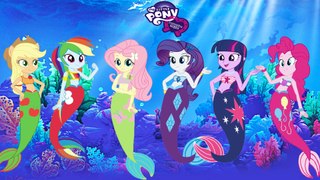 MY LITTLE PONY Transforms Into MERMAIDS Fluttershy Rarity Twilight | Coloring Videos For Kids