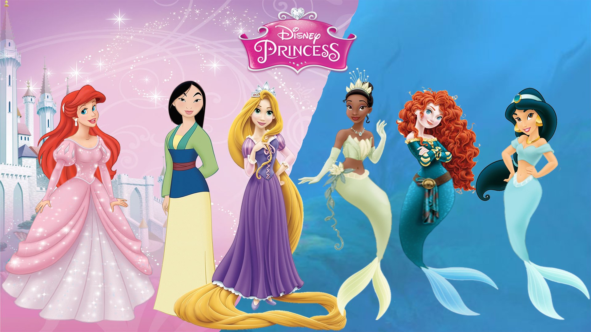 DISNEY PRINCESS Transforms Into MERMAIDS Ariel Rapunzel Jasmine | Coloring  Videos For Kids - video Dailymotion