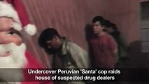 Police Santas fight crime in Lima[1]