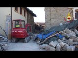 Amatrice - Terremoto. Macerie chiesa San Francesco (01.01.17)