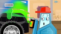 The Blue Police Car and The Tow Truck - Cars & Trucks Cartoons - World of Cars for children