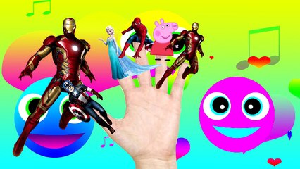 Finger Family collection Peppa Pig SpiderMan Superheroes Nursery Rhymes Lyrics and More For kids