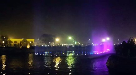 Beautiful view of Fountain of Great Iqbal Park